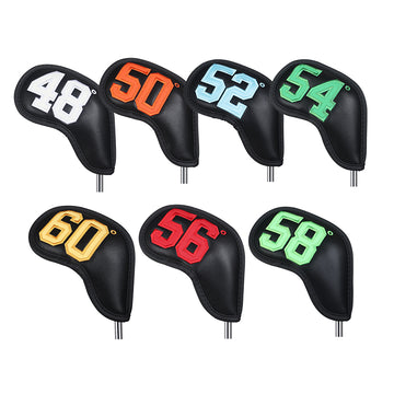 Colorful Numbers Magnetic Wedge Iron Headcovers Set (48¡ã,50¡ã,52¡ã,54¡ã,56¡ã,58¡ã,60¡ã)